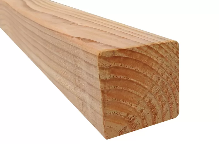 Douglas Regel – Blank, Fijnbezaagd 5 × 5 cm, 4 meter, DIYM50504B