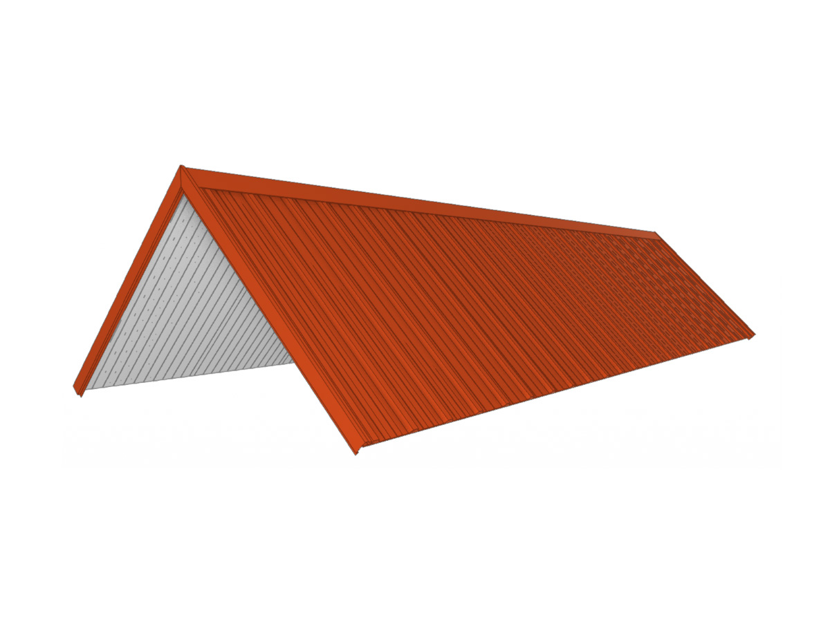 Dakpakket compleet, 3m x 9m, terracotta mat, DIYDAK39TM1