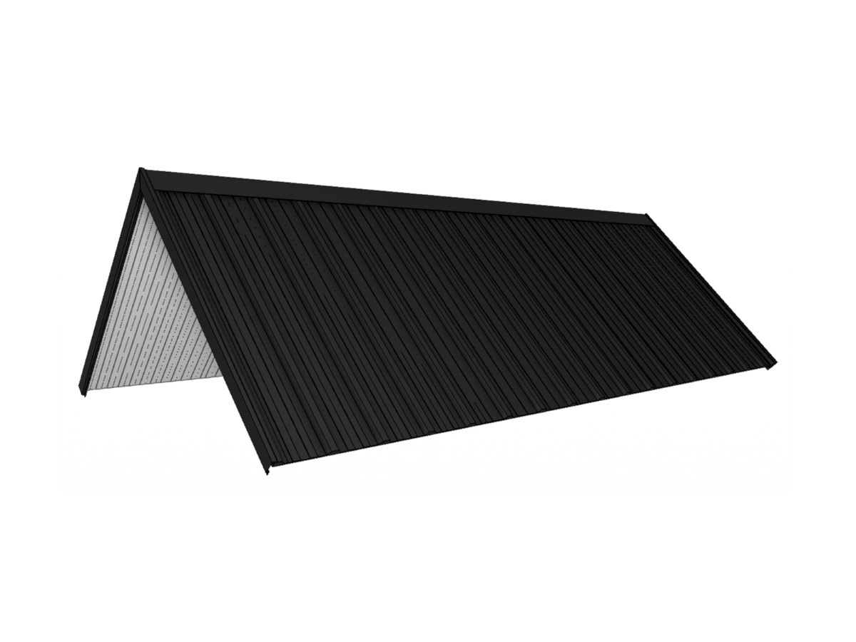 Dakpakket compleet, 4m x 8m, zwart mat, DIYDAK48ZM1