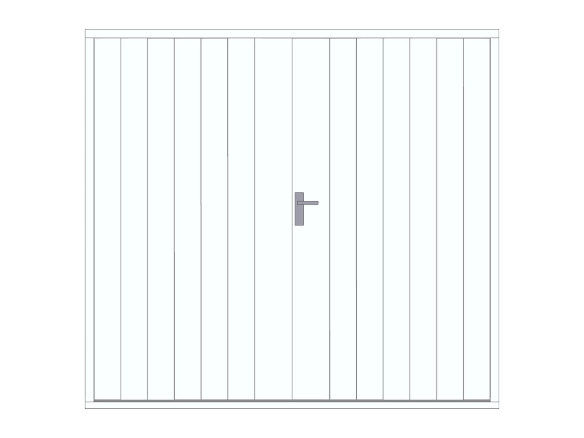 Hardhouten plaatdeur, dubbel XL, wit, DIY18DDW-RA