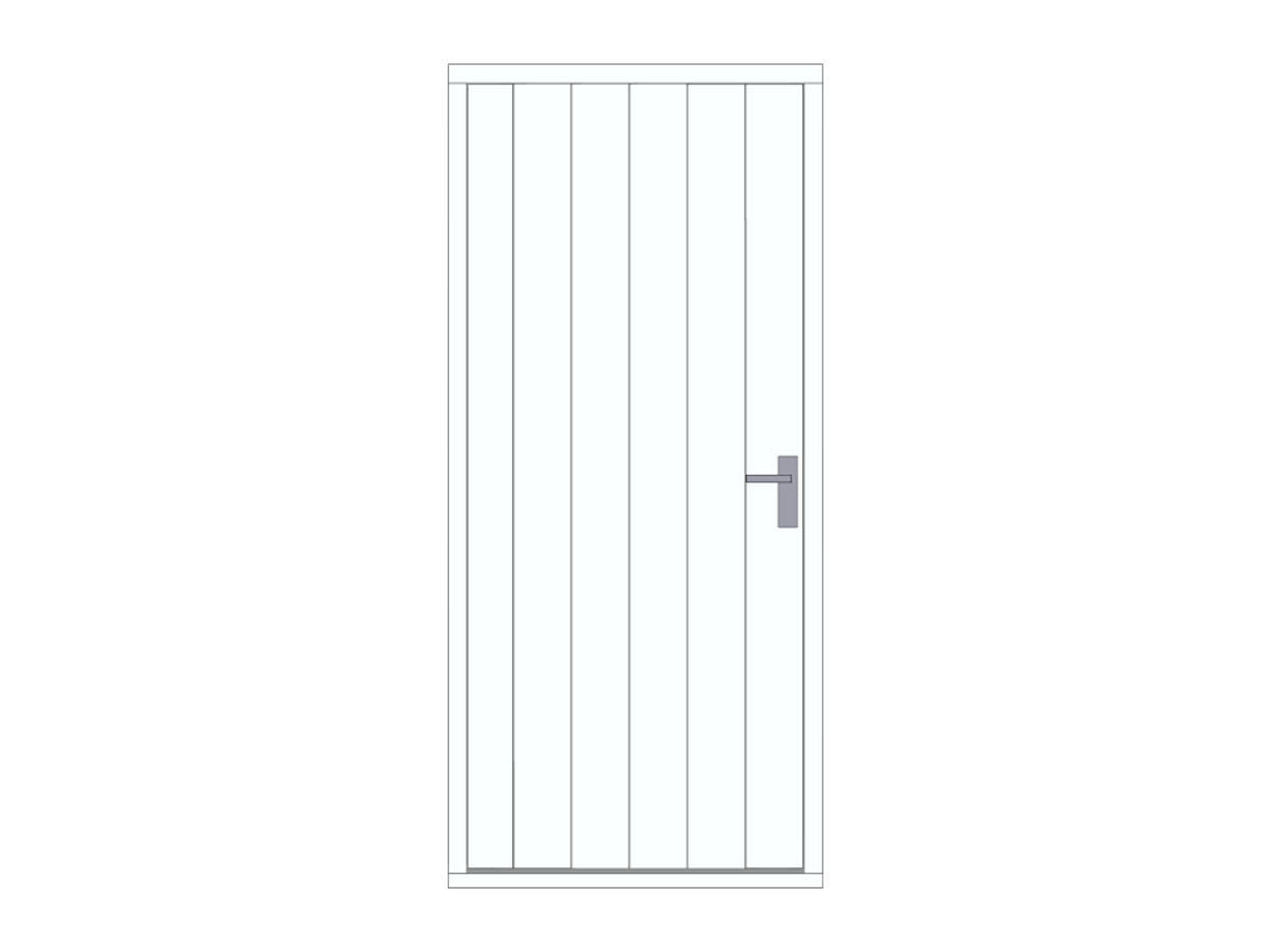 Hardhouten plaatdeur, wit, DIY15DW-LD