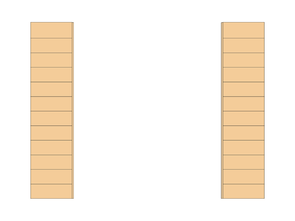 Wand blank voor dubbele deur, 3m, DIYW2B3