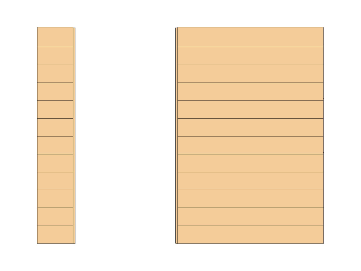 Wand blank voor loopdeur links, 3m, DIYW5B3