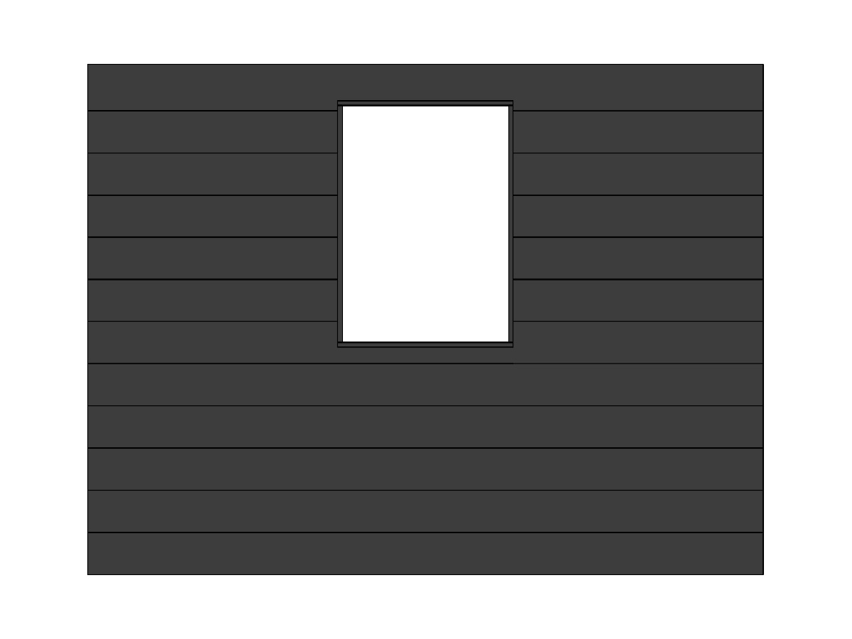 Wand zwart voor 1 raam, 3m, DIYW9Z3