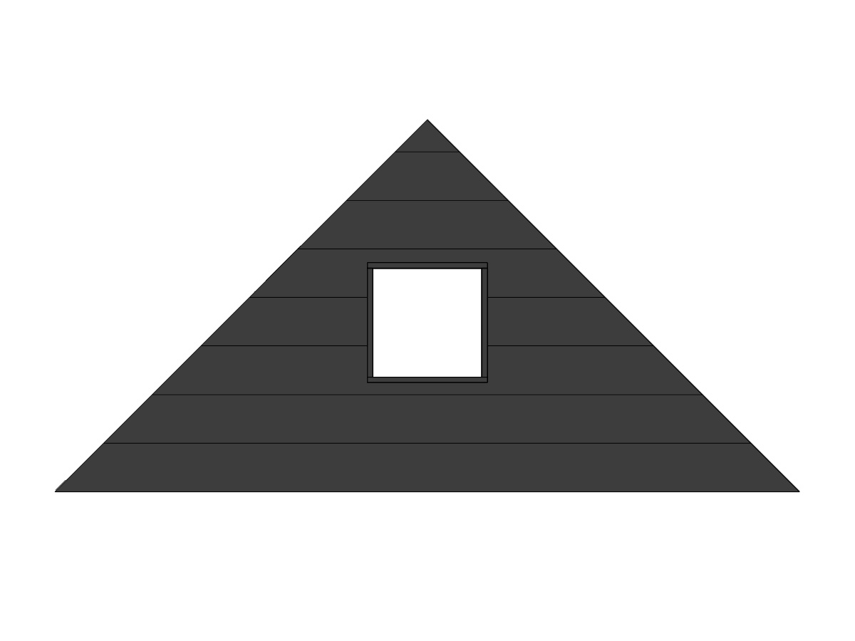 Nokwand zwart voor 1 raam, 3m, DIYWN11Z3