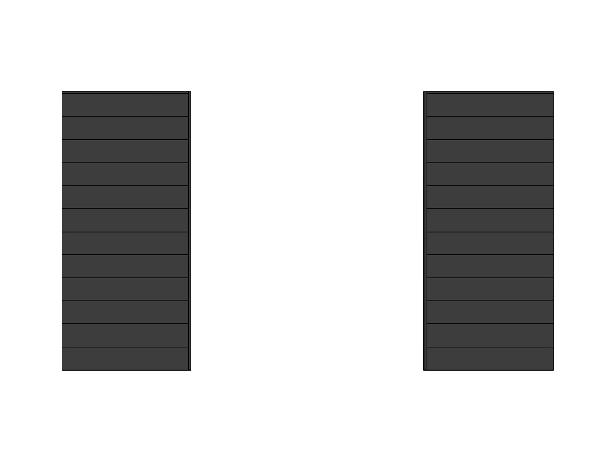 Wand zwart voor dubbele deur, 4m, DIYW2Z4